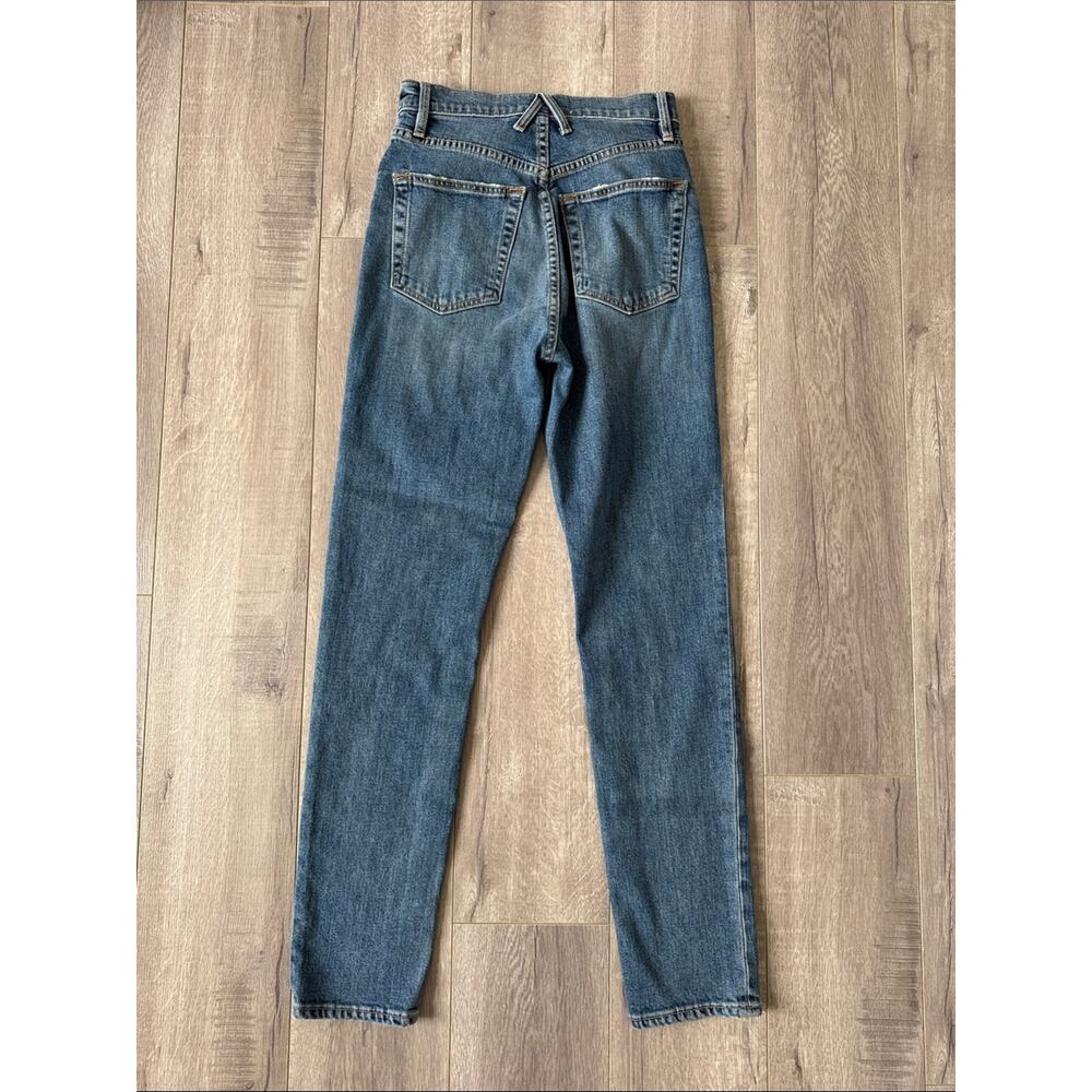 SLVRLAKE Beatnik High Rise Straight Jeans Medium Wash Size 26 Minimalist - Picture 7 of 8